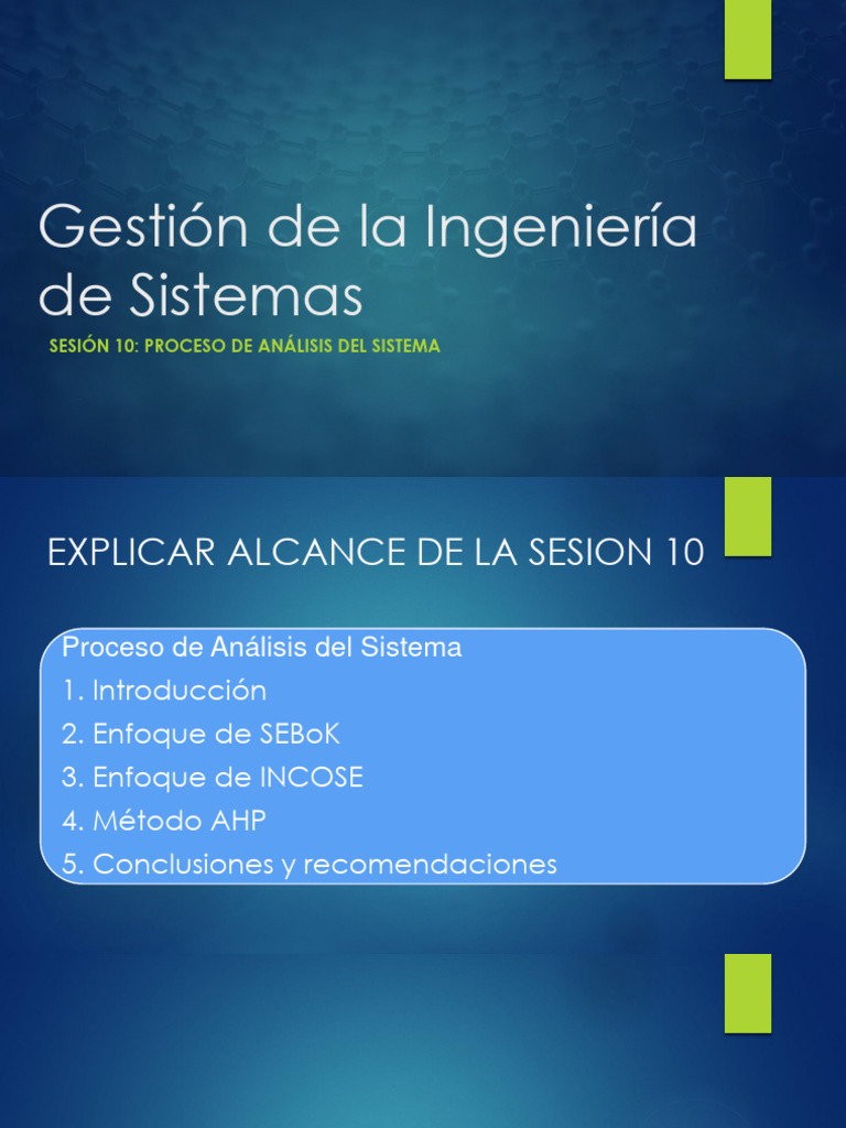 Análisis de Sistemas: Enfoque SEBoK | PDF | Simulación | Evaluación del ...