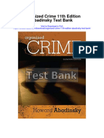 Organized Crime 11th Edition Abadinsky Test Bank
