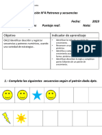 Evaluación Patrones y Secuencias