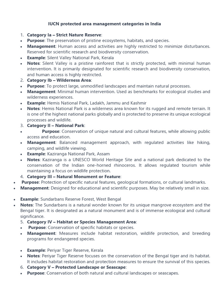 India's Protected Areas Guide | PDF | Conservation Biology | Protected Area