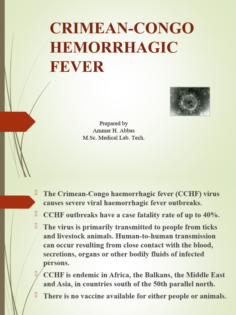 CRIMEAN CONGO DISEASE intelligence overview