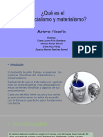 ¿Qué Es El Existencialismo y Materialismo?: Materia: Filosofía