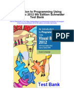 Introduction To Programming Using Visual Basic 2012 9th Edition Schneider Test Bank