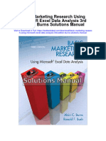 Basic Marketing Research Using Microsoft Excel Data Analysis 3rd Edition Burns Solutions Manual