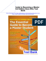 Essential Guide To Becoming A Master Student 3rd Edition Dave Ellis Test Bank