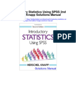 Introductory Statistics Using Spss 2nd Edition Knapp Solutions Manual