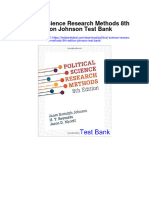 Political Science Research Methods 8th Edition Johnson Test Bank