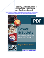 Power and Society An Introduction To The Social Sciences 13th Edition Harrison Solutions Manual