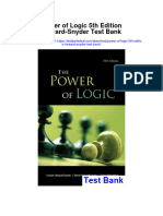 Power of Logic 5th Edition Howard Snyder Test Bank