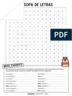 (4e) Sopa de Letras LA ROPA