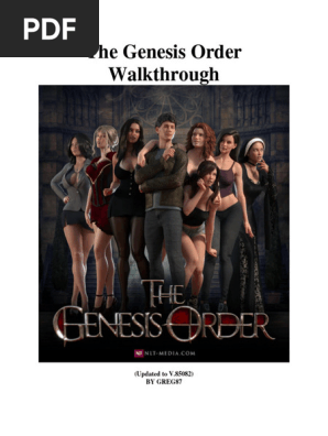 genesis order walkthrough