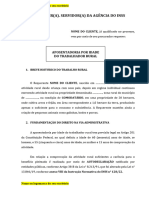 Petição Aposentadoria Por Idade Do Trabalhador Rural (Regime Individual - Cõnjuge Urbano)