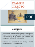 Examen Directo y Contra