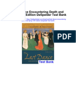 Last Dance Encountering Death and Dying 10th Edition Despelder Test Bank
