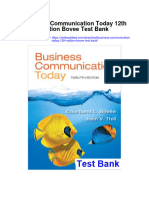 Business Communication Today 12th Edition Bovee Test Bank