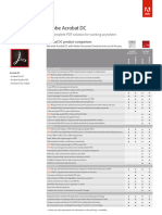 Acrobat DC Product Comparison Matrix Ue Update 3-30