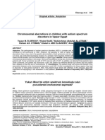 Chromosomal Aberrations in Children With Autism Spectrum - Case Reports Egypt