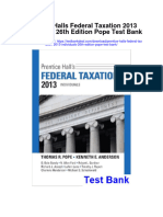 Prentice Halls Federal Taxation 2013 Individuals 26th Edition Pope Test Bank