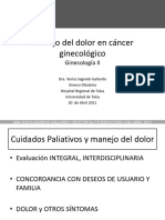 Gine II. Semana 8. Manejo Del Dolor en Cáncer.