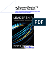 Leadership Theory and Practice 7th Edition Northouse Test Bank