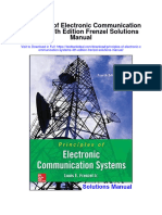 Principles of Electronic Communication Systems 4th Edition Frenzel Solutions Manual