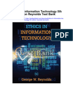 Ethics in Information Technology 5th Edition Reynolds Test Bank