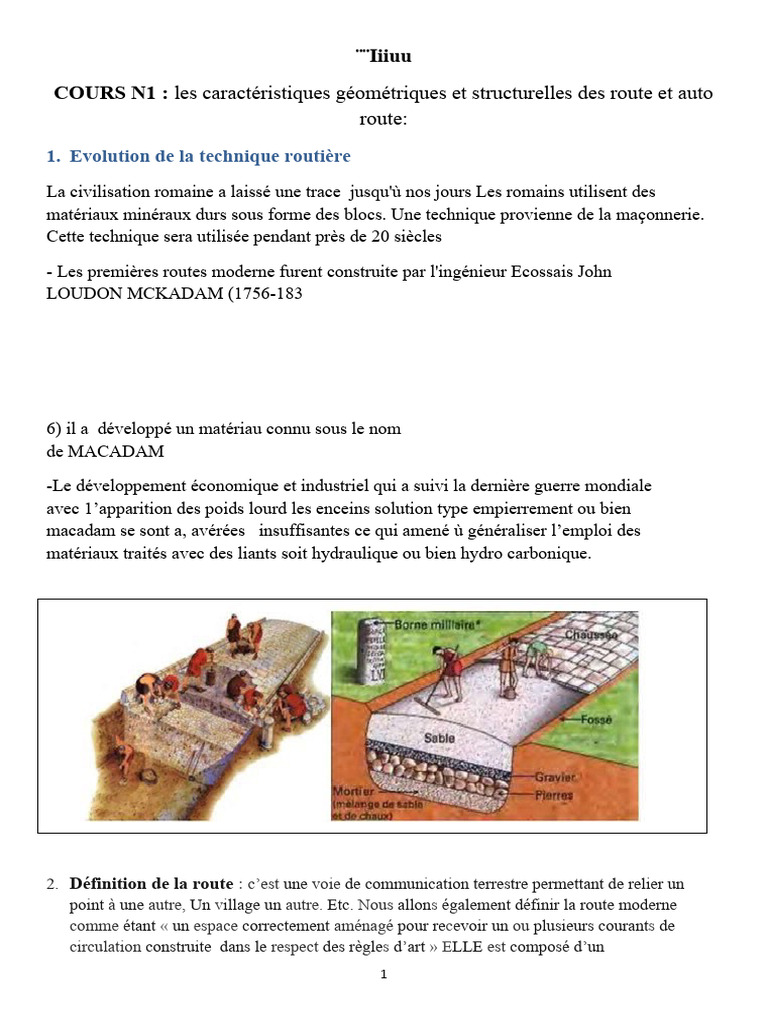 Définition et classification des routes | PDF | Route | Frein