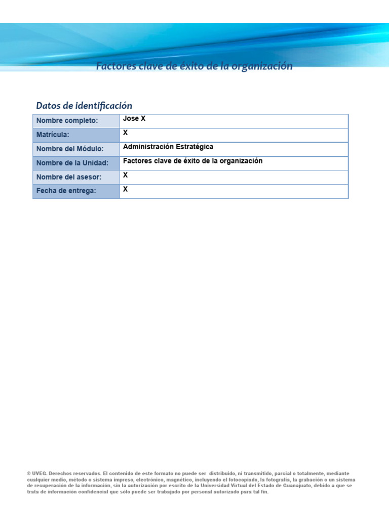 Claves del Éxito Organizacional | PDF | Business | Análisis FODA