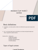 Business Law Week 2 Section