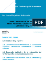 Tema 2 - Ordenación Del Territorio Versus Medio Ambiente y Urbanismo. Delimitación Competencial y Autonomía Local