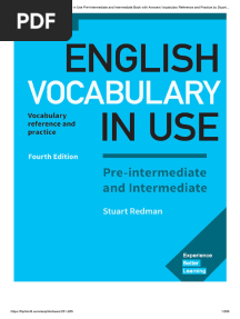 Answer Key English Vocabulary in Use Pre-Intermediate and Intermediate Book With Answers Vocabulary Reference and Practice by Stuart Redman (Z-Lib - Org) Pages 251-265 - Flip PDF Download - FlipHTML5