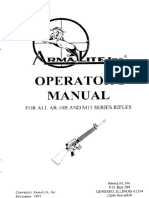 Armalite Ar10 and m15 Owners Manual