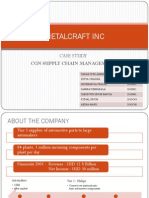 Metalcraft Inc Case Study