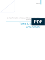 Tema 5 El Agente Urbanizador