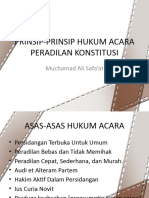 Prinsip Prinsip Hukum Acara Peradilan Konstitusi