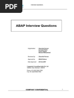 ABAP Interview Questions