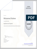 Coursera Certificate