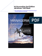 Managerial Accounting 2nd Edition Balakrishnan Test Bank