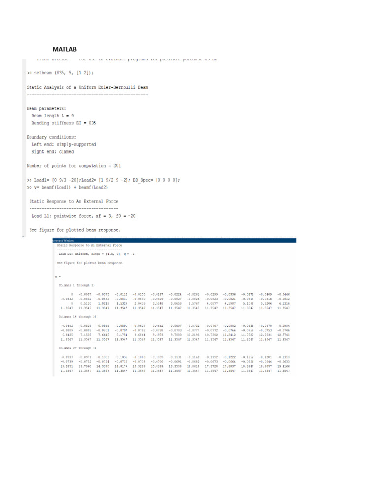 MATLAB Docx#5 | PDF