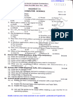 11th Computer Science 1st Mid Term Exam 2022 Question Paper Tenkasi District English Medium PDF Download