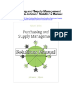Purchasing and Supply Management 15th Edition Johnson Solutions Manual