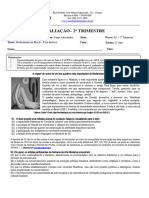 Prova 02 - 2° Trimestre - Literatura - 2° ano