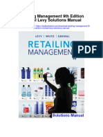 Retailing Management 9th Edition Michael Levy Solutions Manual