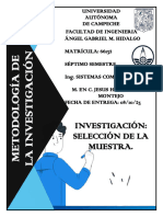 Investigación - Selección de La Muestra