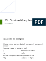 SQL: Structured Query Language: O C Tub R E 2 0 2 3