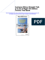 Managing Business Ethics Straight Talk About How To Do It Right 7th Edition Trevino Test Bank