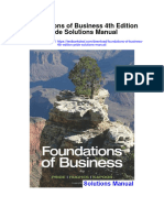 Foundations of Business 4th Edition Pride Solutions Manual