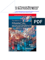 Foundations of Financial Management 17th Edition Block Solutions Manual