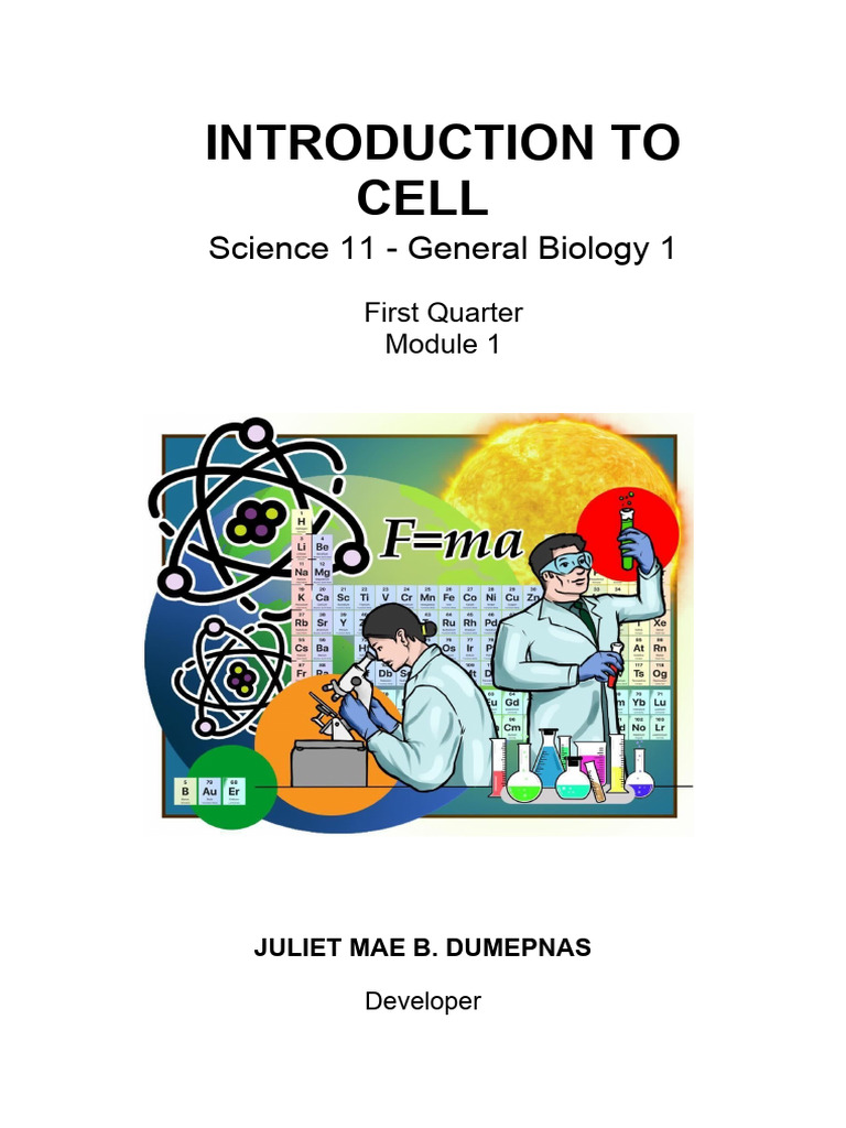 Week 1 Introduction To Cell | PDF | Cell (Biology) | Cell Nucleus