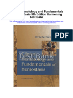 Clinical Hematology and Fundamentals of Hemostasis 5th Edition Harmening Test Bank